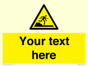 Custom warning Submerged step or steps